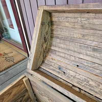 Vintage Dome Top Wooden Chest  (FP-JS)