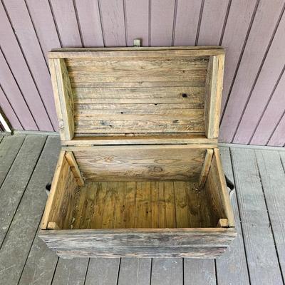 Vintage Dome Top Wooden Chest  (FP-JS)