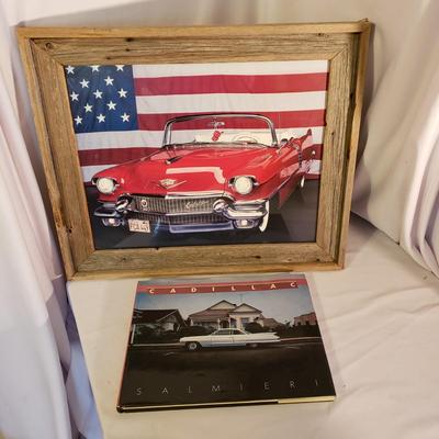Cadillac Framed Photograph and Book (UO-KD)