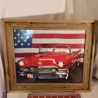 Cadillac Framed Photograph and Book (UO-KD)