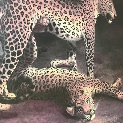 JACQUES LAURENT AGASSE ~ â€œTwo Leopards Playingâ€ Canvas