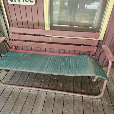 Wood Bench Glider w/Metal Stand  (FP-JS)