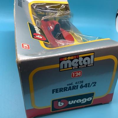 Ferrari 641/2 Bburago Die Cast Metal NIB cod. 6128  1/24