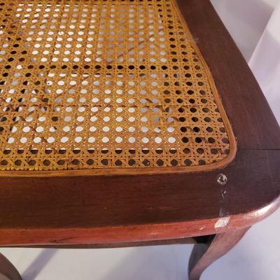 Wooden Chair and Table with Woven Cain (UO-KD)