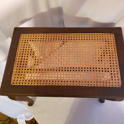 Wooden Chair and Table with Woven Cain (UO-KD)