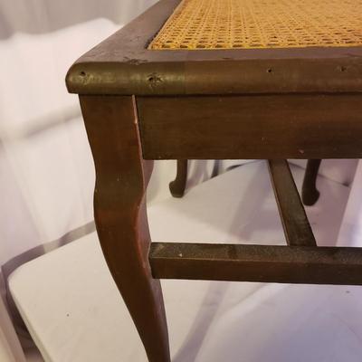 Wooden Chair and Table with Woven Cain (UO-KD)