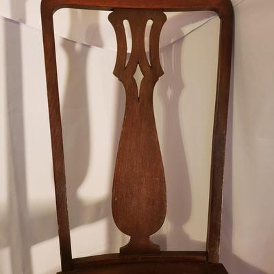 Wooden Chair and Table with Woven Cain (UO-KD)