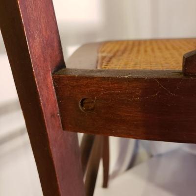 Wooden Chair and Table with Woven Cain (UO-KD)