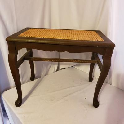 Wooden Chair and Table with Woven Cain (UO-KD)