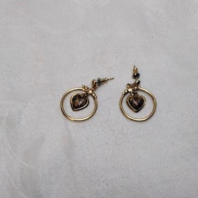 Enamel Heart Earrings