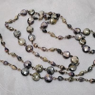 Assorted Stone 46" Necklace
