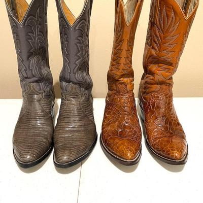Menâ€™s Justin & Dan Post Boots Size 8