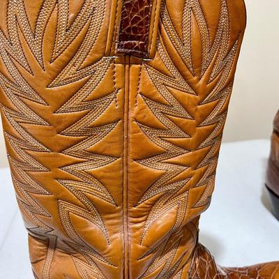 Menâ€™s Justin & Dan Post Boots Size 8