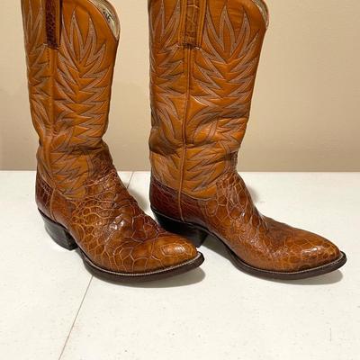 Menâ€™s Justin & Dan Post Boots Size 8