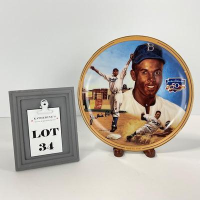 -34- SPORTS | Jackie Robinson Collectors Plate