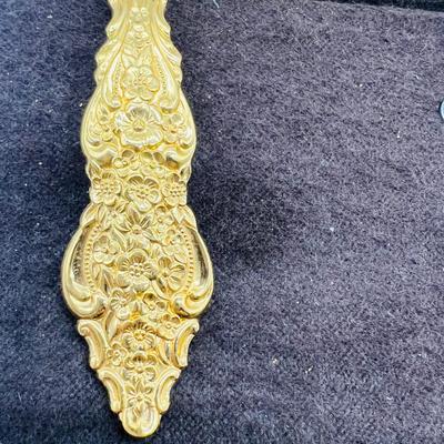 1847 Rogers Bros Gold Plate, Heritage Silversmiths three piece hostess