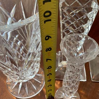 Crystal Vase Lot - Towle & Others