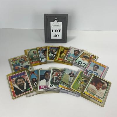 -40- SPORTS | 1970â€™s Football Stars & Hall Of Fame Cards