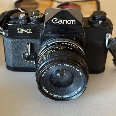 Canon F-1 With Accessories
