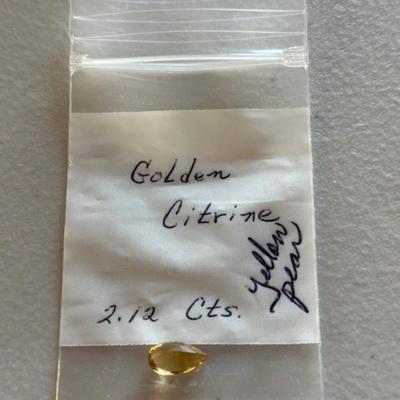 Golden Citrine 2.12 Carats Yellow Pear