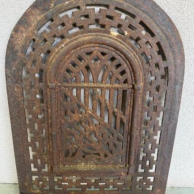 Antique Cast Iron Fireplace Covers