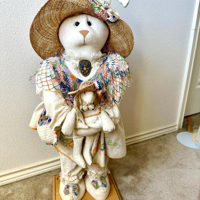 Original Signed Ramatti Originals Bunny & Child