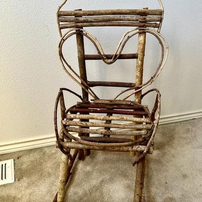 Handmade Twig Doll/Child Chair