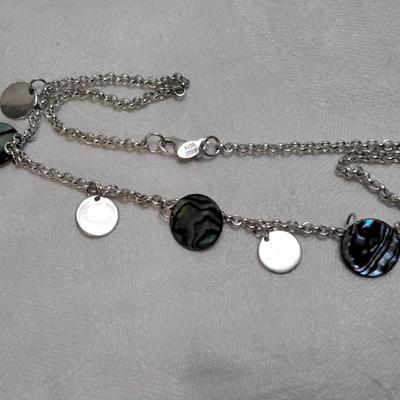 Abalone 15" 925 Necklace