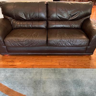 RUBELLI Italian Leather Sofa (A)