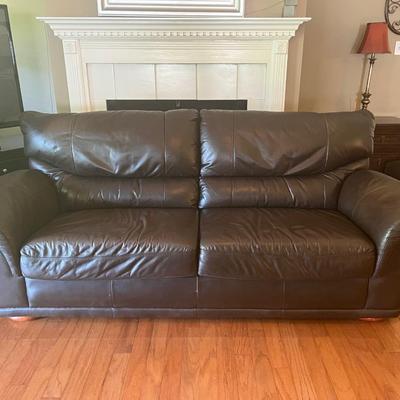 RUBELLI Italian Leather Sofa (A)