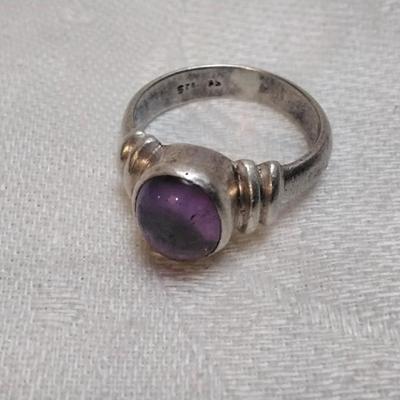 Amethyst 925 Ring Size 6.5
