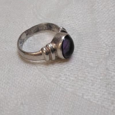Amethyst 925 Ring Size 6.5