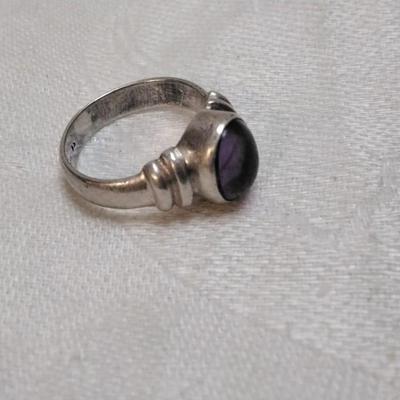 Amethyst 925 Ring Size 6.5