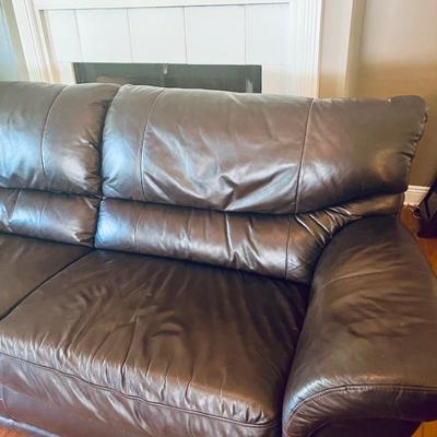 RUBELLI Italian Leather Sofa (B)