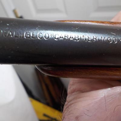 Bolt action 22 cal, from germany The "Carabiner" 1919, single shot/ est. $100 to $150.