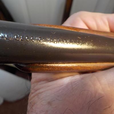 Bolt action 22 cal, from germany The "Carabiner" 1919, single shot/ est. $100 to $150.