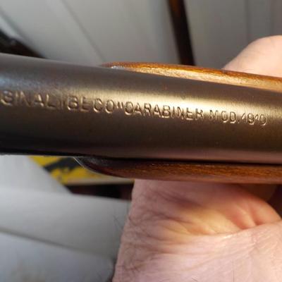 Bolt action 22 cal, from germany The "Carabiner" 1919, single shot/ est. $100 to $150.