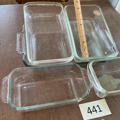 4 Glass Baking Dishes