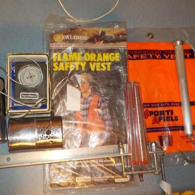 Hunters Pack 2 vests,wind meter, compass,hand warmers, weight sscale/ est.$30 to$50.