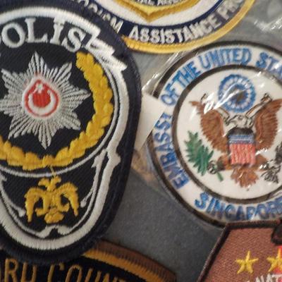 Cool set of Service patches Govt Agencys/ est. $10 to $20.