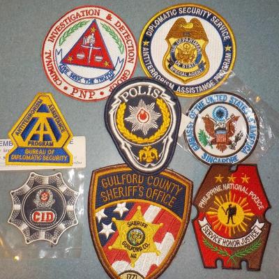 Cool set of Service patches Govt Agencys/ est. $10 to $20.