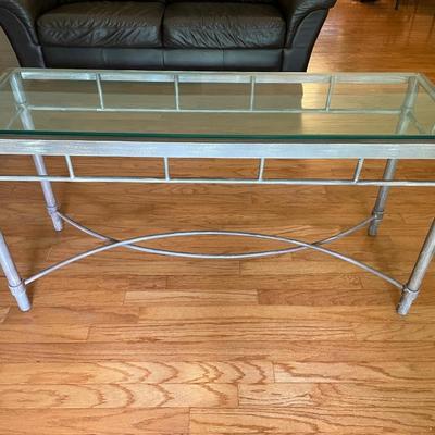 Glass Top Sofa Table