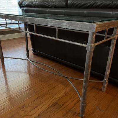 Glass Top Sofa Table