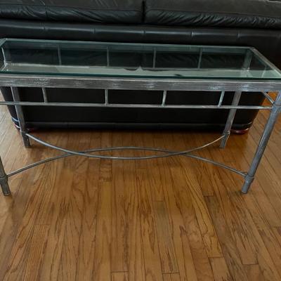 Glass Top Sofa Table
