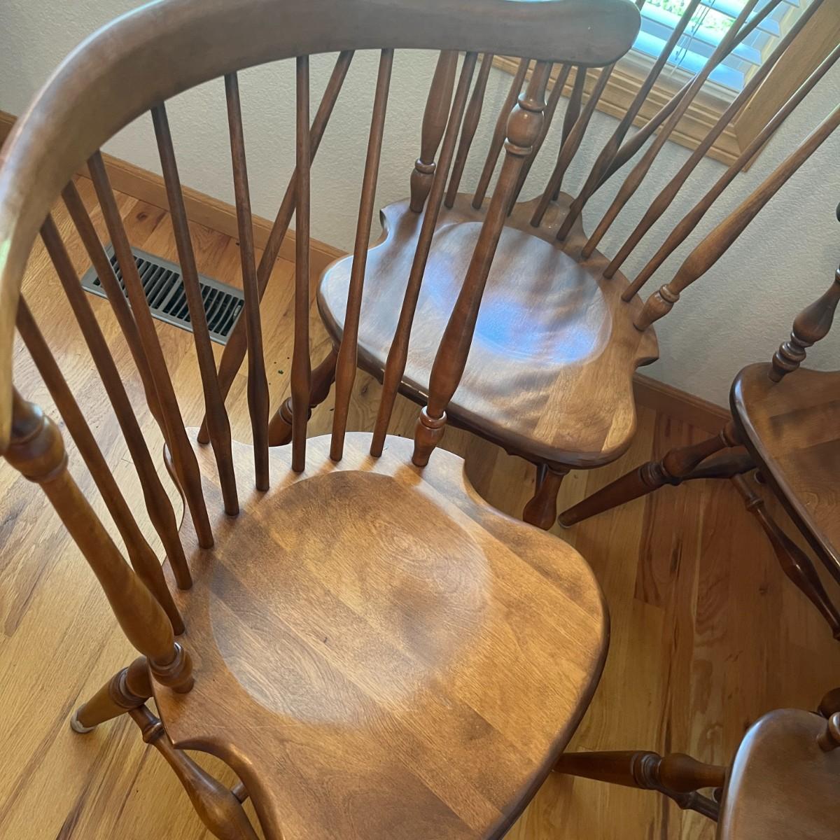 Ethan allen fiddleback discount chair