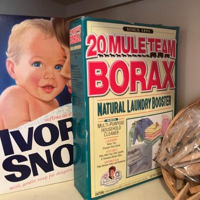 Iron, Clothes Pins & Laundry Products