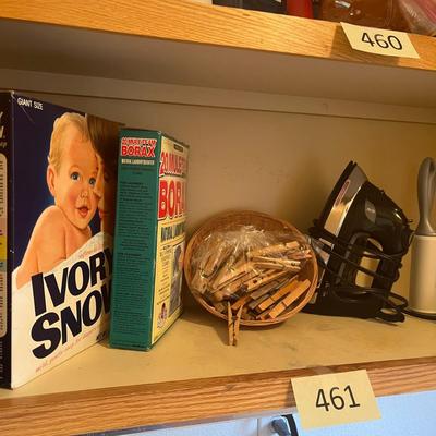 Iron, Clothes Pins & Laundry Products