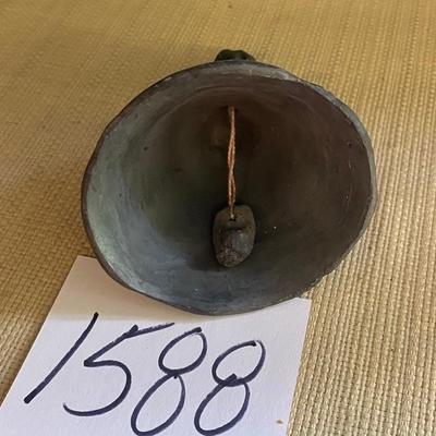 Vintage Clay Pottery Angel Bell Made in Mexico