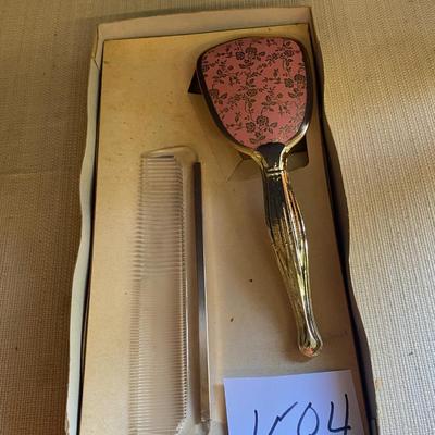 Vintage Vanity Brush and Comb Set