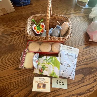 Various Soaps with Basket